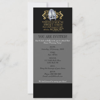 Romeo & Juliet Quote (Gold Version) Invitation