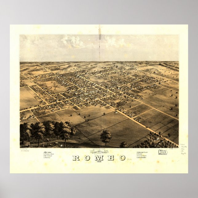 Romeo, Michigan (1868) Poster (Front)
