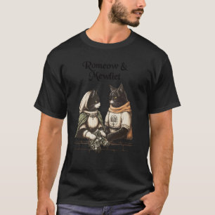 Romeow & Mewliet Funny Cat Lover Shakespeare T-Shirt