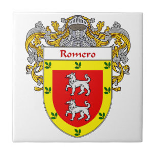 Romero Coat of Arms/Family Crest Tile