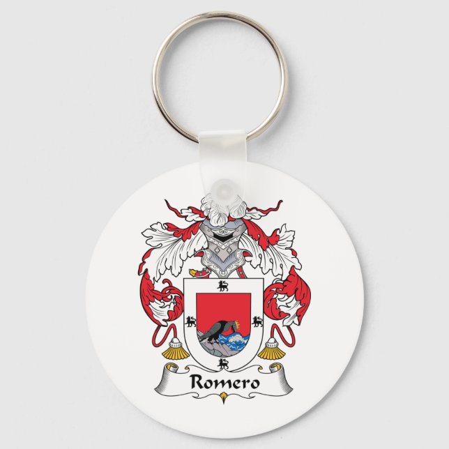 Romero Family Crest Keychain (Front)