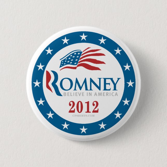 Romney 2012 2 inch round button (Front)