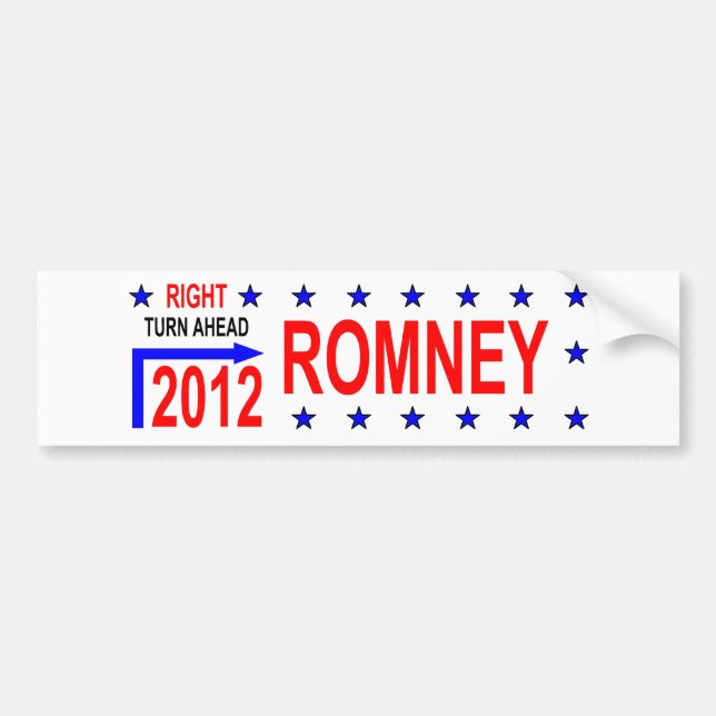 ROMNEY 2012 BUMPER STICKER (Front)