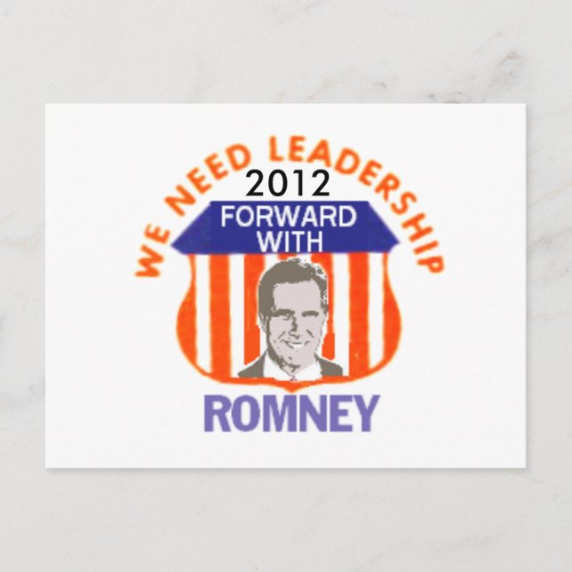 Romney 2012 Postcard (Front)