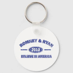 Romney and Ryan Believe in America Keychain