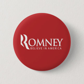 Romney Believe in America Button (Red)