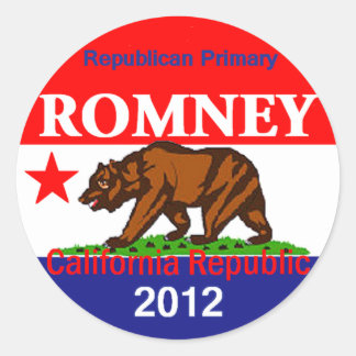 Romney CALIFORNIA Sticker