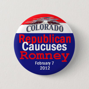 Romney Colorado 2 Inch Round Button