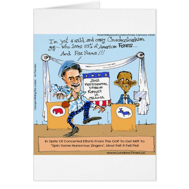 Romney essaie des Zingers sur Obama Drôle Drôle Ca (Devant)