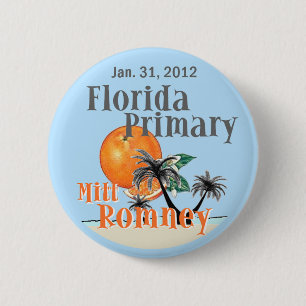 Romney Florida 2 Inch Round Button