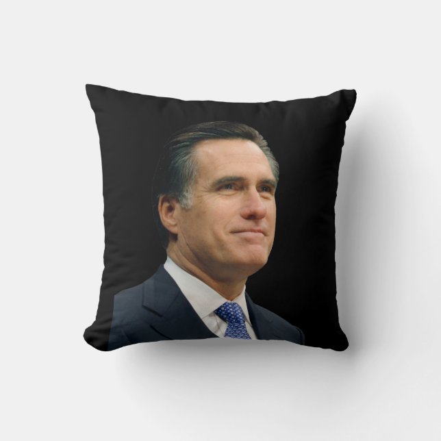 Romney Front - Ryan Back Throw Pillow (Front)