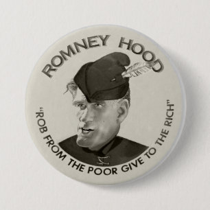 Romney Hood 2012 3 Inch Round Button