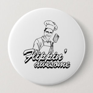 ROMNEY IS FLIPPIN' AWESOME.png 4 Inch Round Button