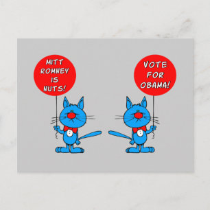 Romney is nuts vote for Obama Postcard