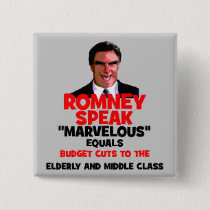 Romney marvellous 2 inch square button