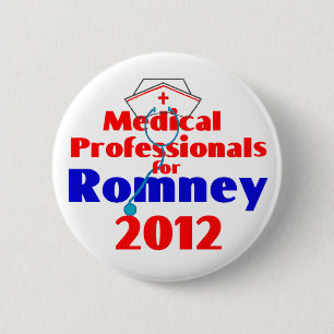 Romney MEDICAL PROFESSIONALS 2 Inch Round Button