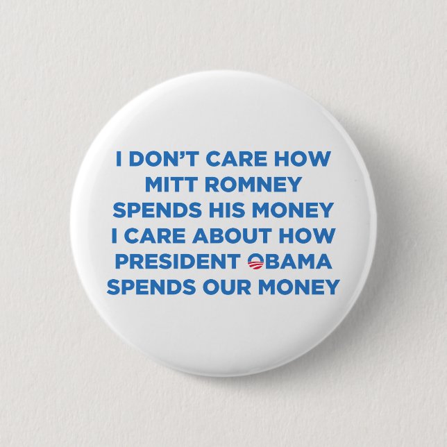 Romney Money 2 Inch Round Button (Front)