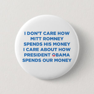Romney Money 2 Inch Round Button