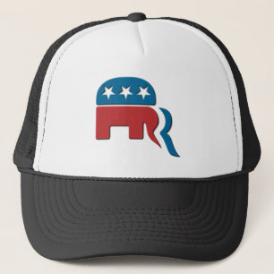 Romney Republican Party Election Logo by Fontico Trucker Hat