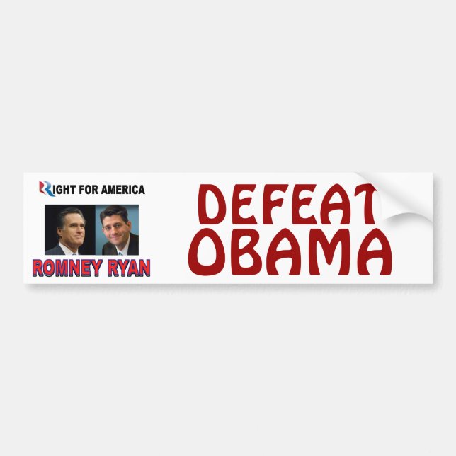 ROMNEY RIGHT.jpg Bumper Sticker (Front)