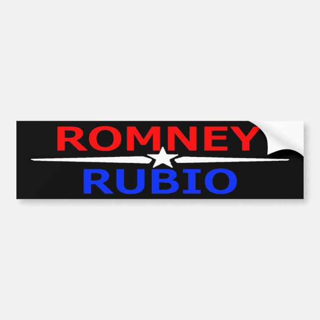 ROMNEY RUBIO Bumper Sticker (Front)
