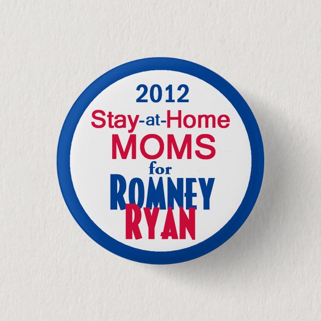 Romney Ryan 1 Inch Round Button (Front)