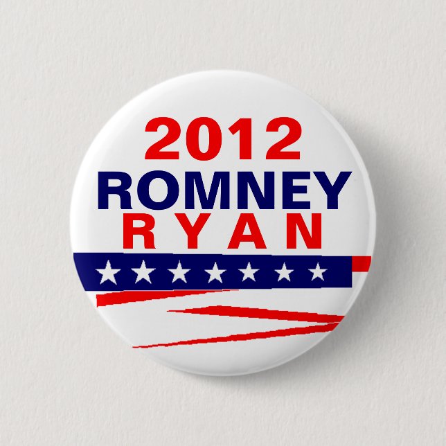 Romney Ryan 2012 2 Inch Round Button (Front)