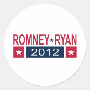 Romney Ryan 2012 Classic Round Sticker