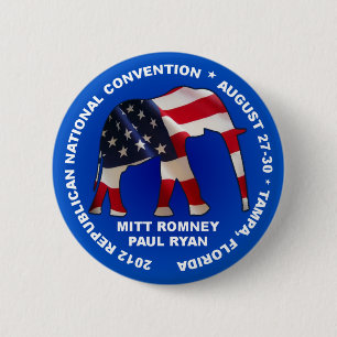 Romney Ryan 2012 GOP Convention 2 Inch Round Button