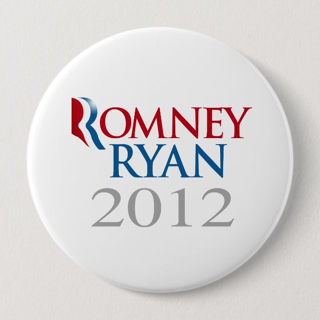 ROMNEY RYAN 2012.png 4 Inch Round Button (Front)
