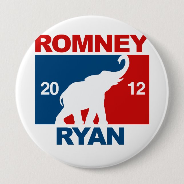 ROMNEY RYAN 2012 PROFESSIONAL ICON.png 4 Inch Round Button (Front)