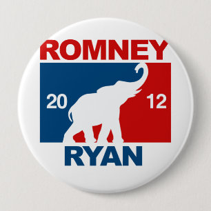 ROMNEY RYAN 2012 PROFESSIONAL ICON.png 4 Inch Round Button