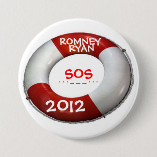 Romney Ryan 2012 SOS Lifesaver Button