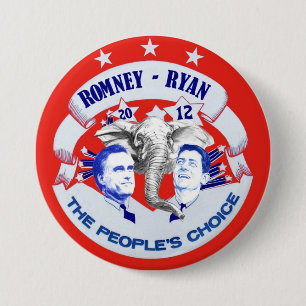 Romney - Ryan 2012 The People's Choice 3 Inch Round Button