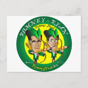 Romney Ryan 2 Archers Postcard