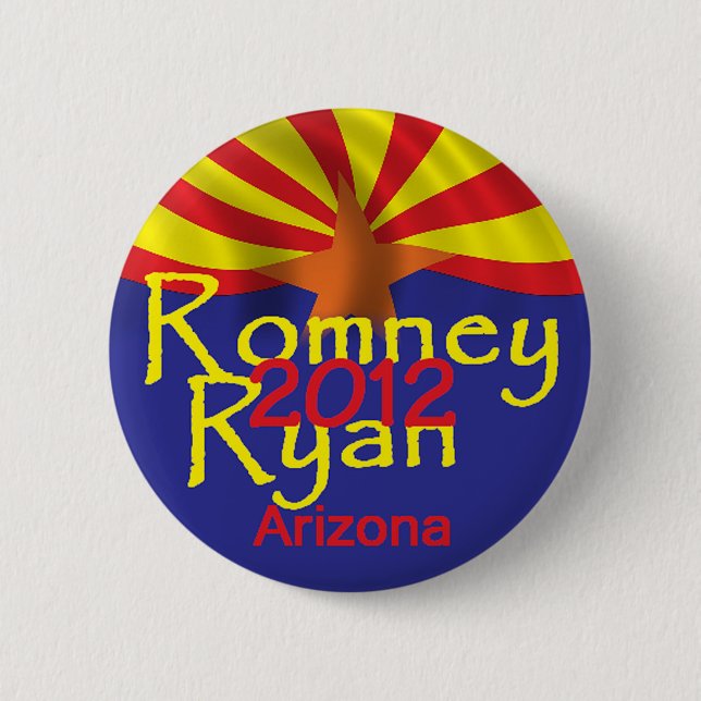 Romney Ryan 2 Inch Round Button (Front)