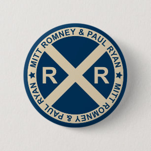 Romney Ryan American Crossroads Button