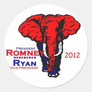 Romney Ryan Classic Round Sticker