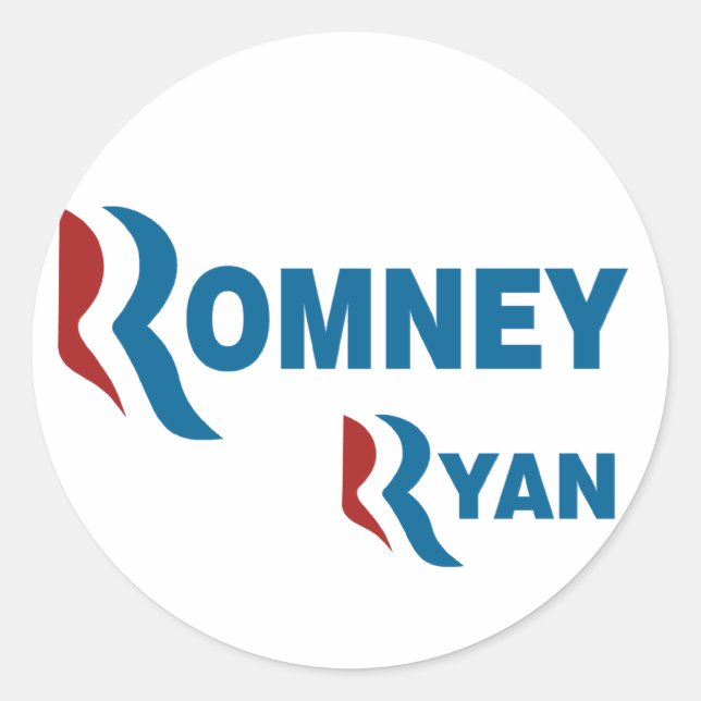 Romney - Ryan Classic Round Sticker (Front)