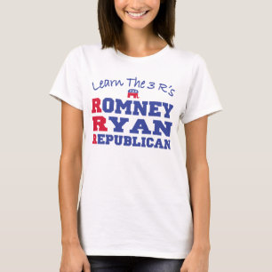 Romney Ryan Learn the 3 R's T-Shirt