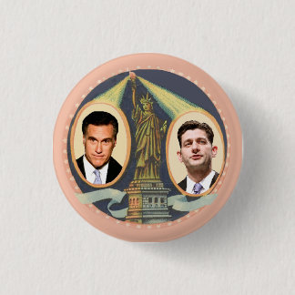 Romney Ryan Retro 1 Inch Round Button