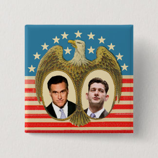 Romney Ryan Retro 2 Inch Square Button