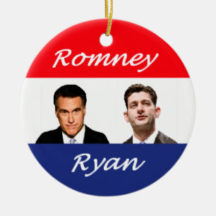 Romney Ryan Retro Ceramic Ornament