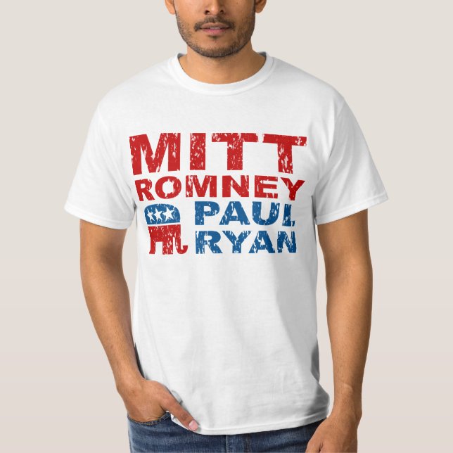 Romney Ryan Run Vote Win T-Shirt (Front)