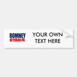 ROMNEY RYAN TICKET 2012.png Bumper Sticker