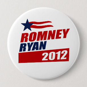 ROMNEY RYAN VP STAR BANNER.png 4 Inch Round Button
