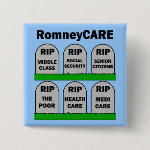 RomneyCARE 2 Inch Square Button