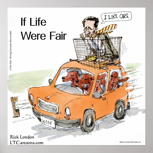 Romney's Irish Setters Funny Rick London Poster (Devant)