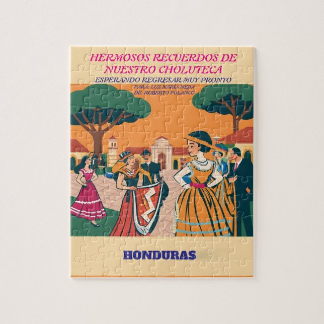 Rompecabezas  Honduras CHOLUTECA Retro poster Jigsaw Puzzle (Vertical)