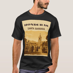 Rompecabezas  Honduras Santa Barbara Retro poster T-Shirt